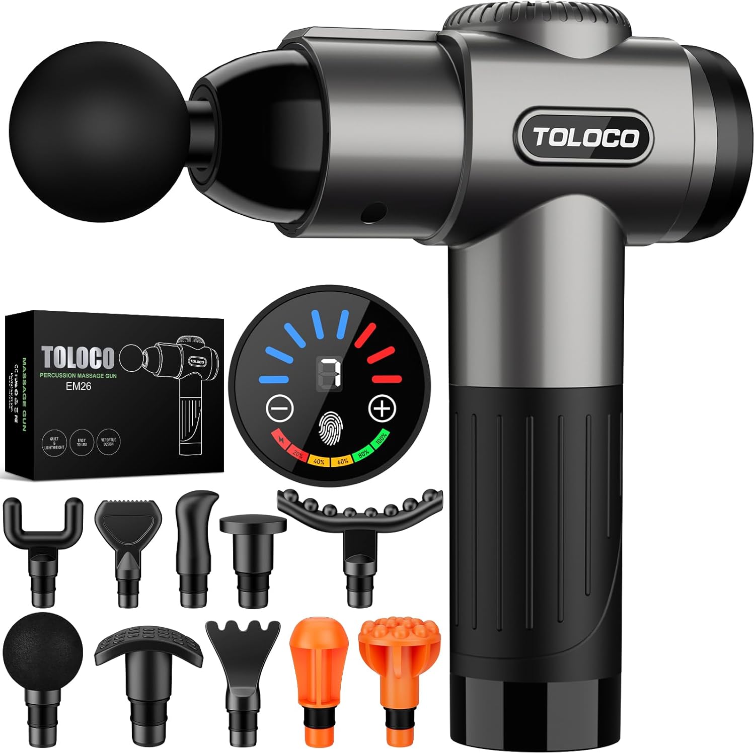 TOLOCO Massage Gun Grey