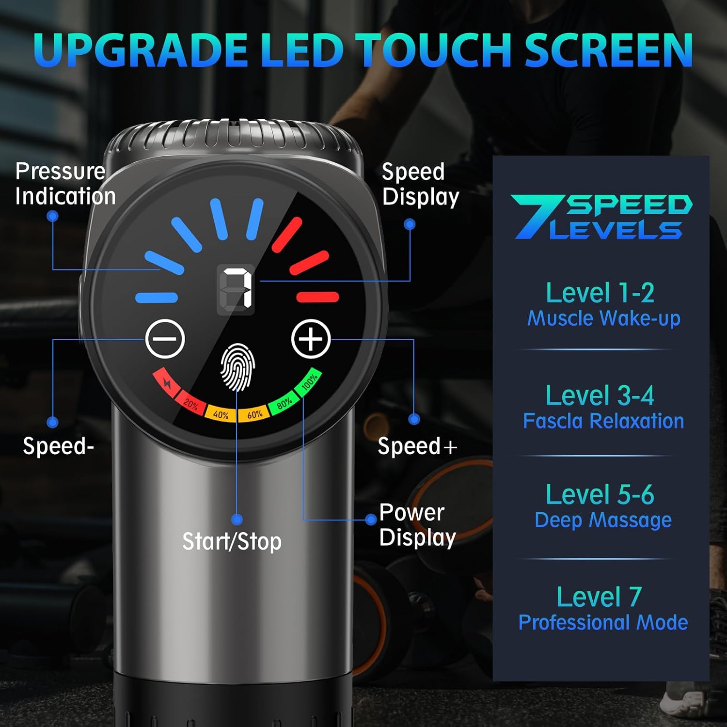 TOLOCO Massage Gun Grey